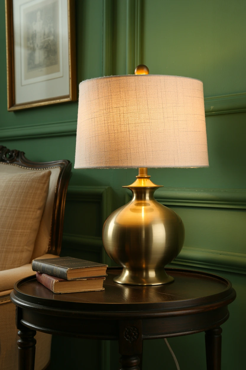 brass vintage table lamps