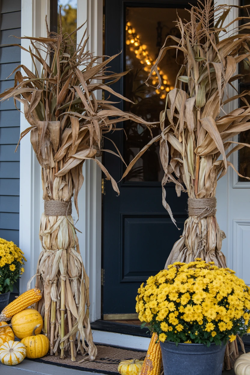 cornstalk entryway frames