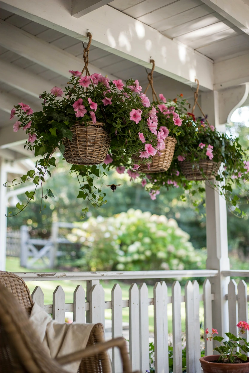 hanging flower baskets