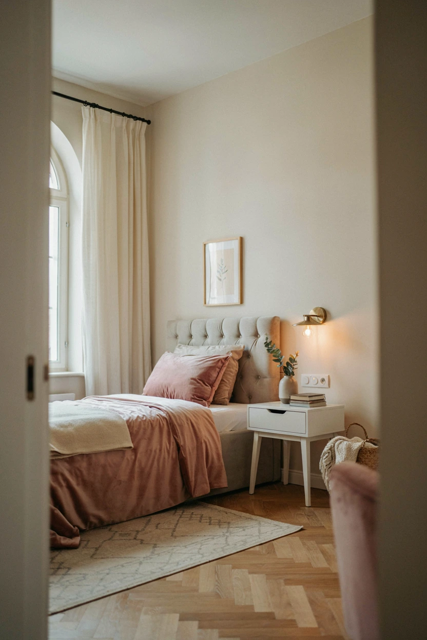 upholstered platform twin bed