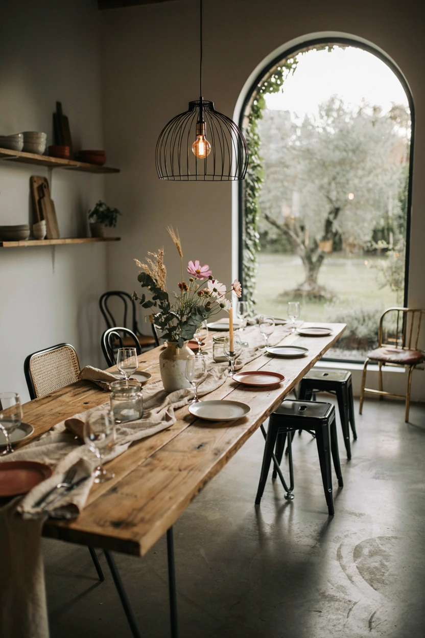 reclaimed wood tables