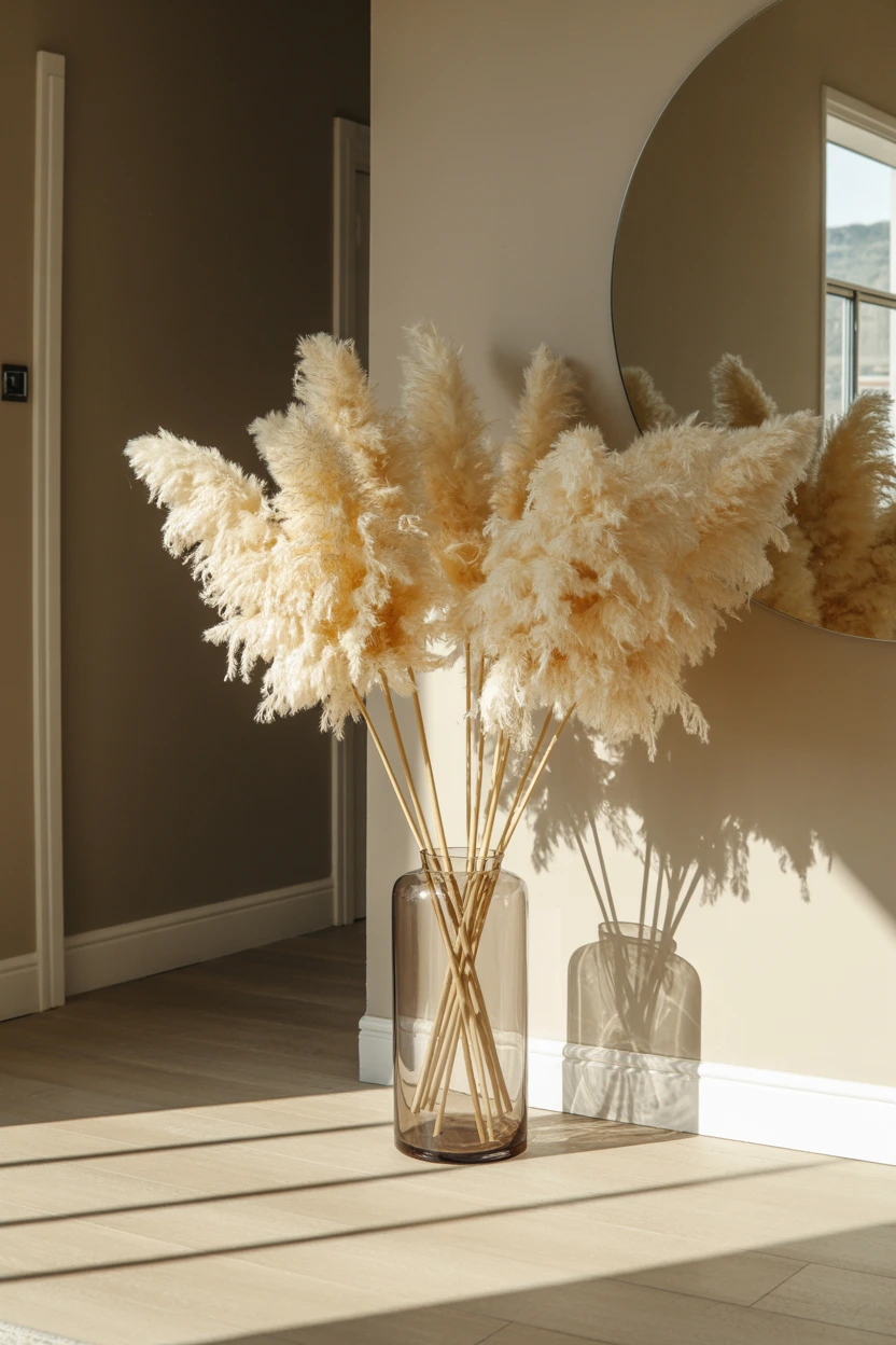 dried pampas grass arrangements