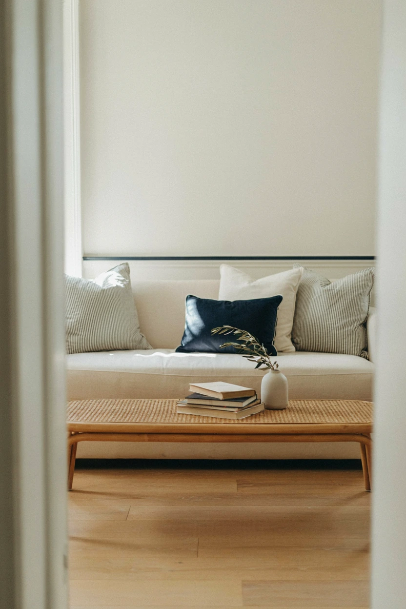 tailored pinstripe pillow mix