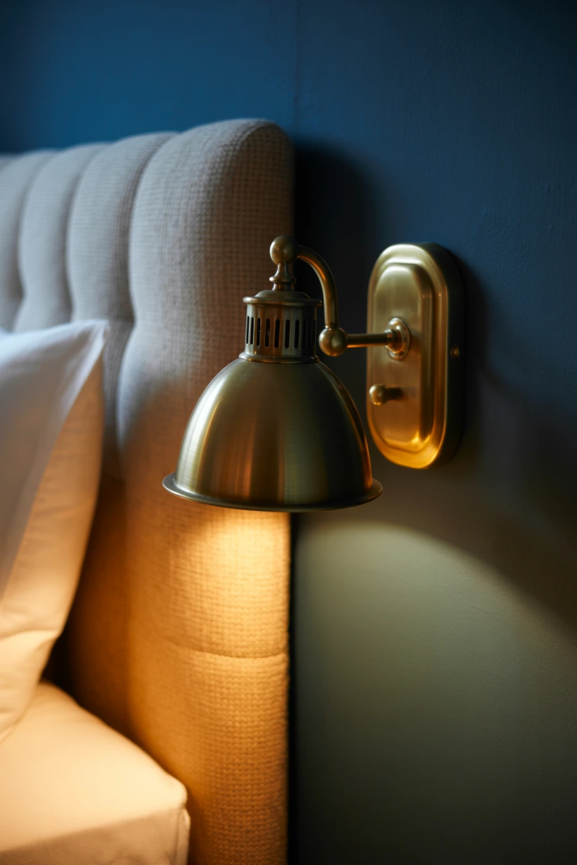 warm brass wall sconces