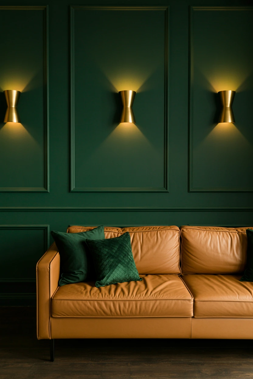 rich forest green accents