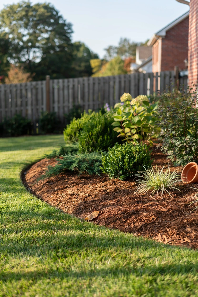 fresh mulch beds