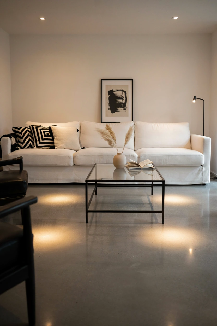 high-contrast black and cream