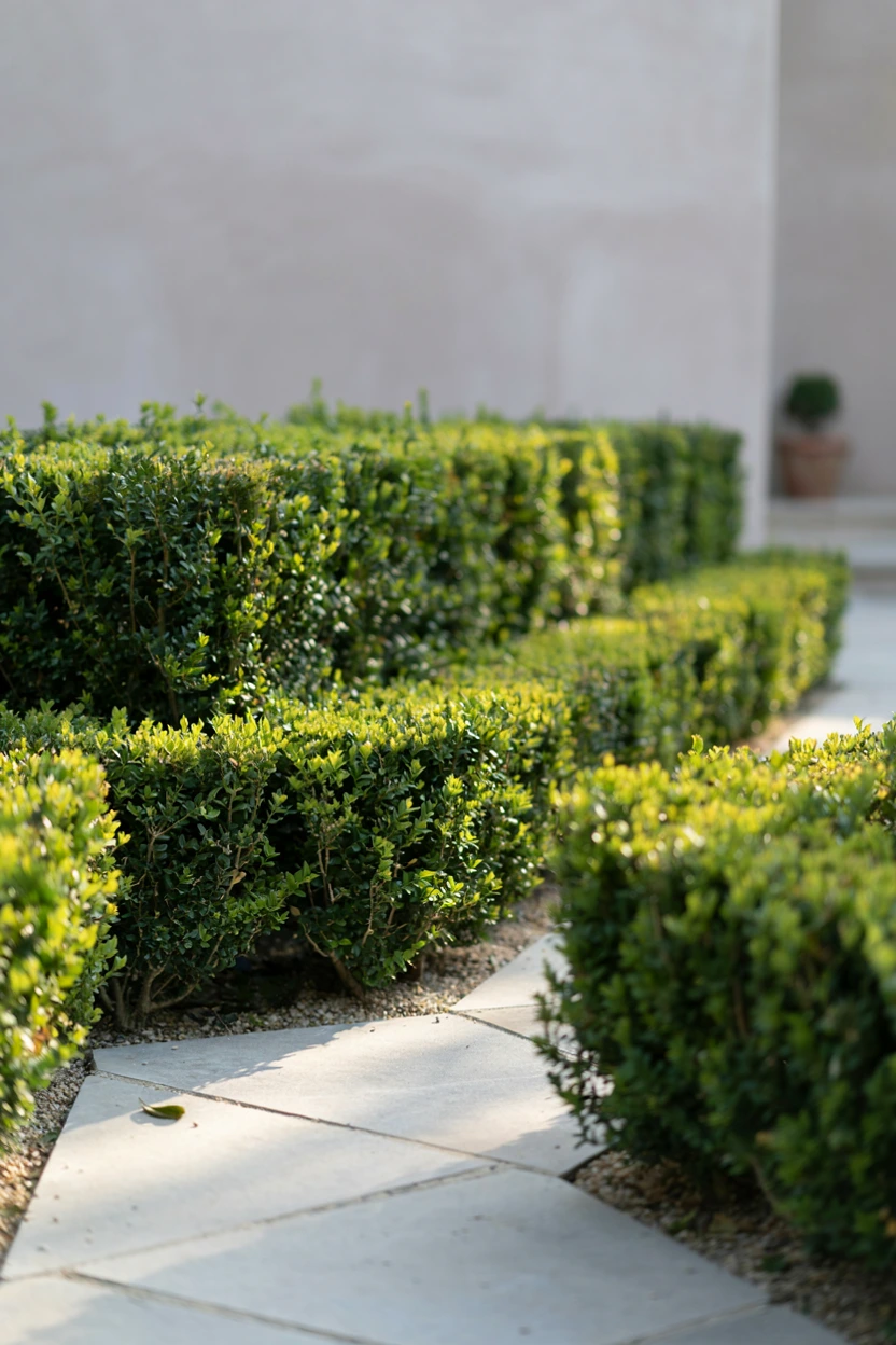 boxwood hedge borders